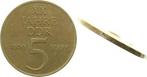 1969 Duitsland Fehlpraegung 5 Mark Ddr 2 x Randinschrift..., Postzegels en Munten, Munten | Europa | Niet-Euromunten, Verzenden