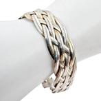 Zonder minimumprijs - Armband Zilver - Gevlochten slang, Nieuw