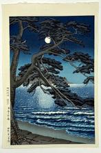 Woodblock Print Tsukiyono Enoshima  (Enoshima in the
