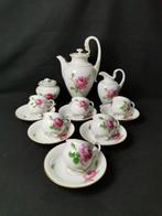 Meissen Servizio da caffè rose rosa a Collo di cigno -, Antiek en Kunst, Antiek | Glas en Kristal