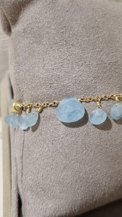 Marco Bicego - Armband - 18 karaat Geel goud Aquamarijn, Sieraden, Tassen en Uiterlijk, Armbanden
