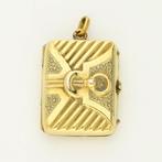 Hanger - 14 karaat Geel goud - Onyx