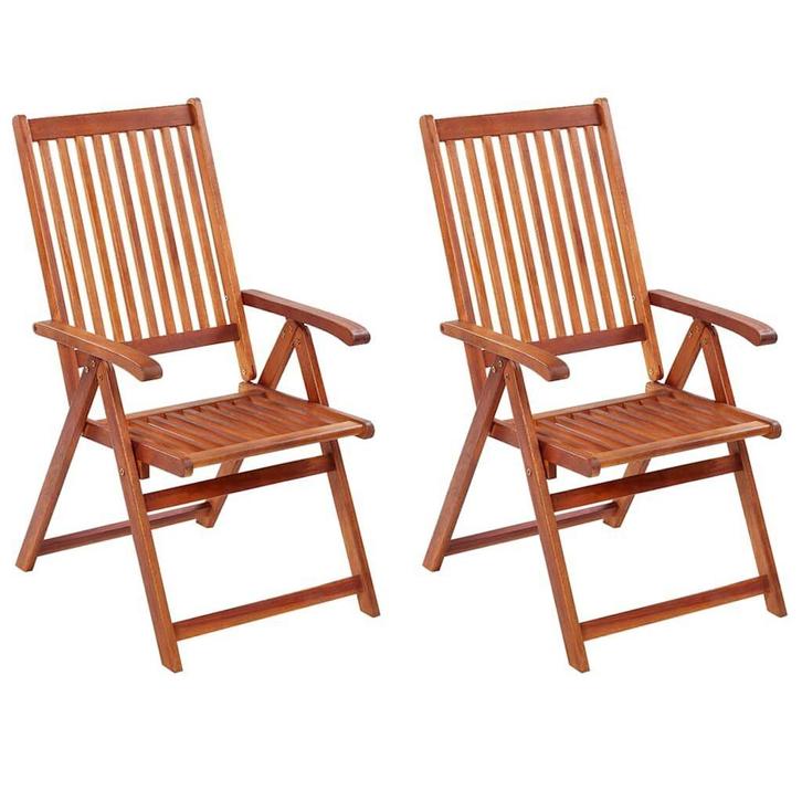 Tuinstoelen Inklapbaar Acacia Bruin - Retourdeal! -46%, Tuin en Terras, Tuinstoelen, Nieuw, Hout, Ophalen of Verzenden