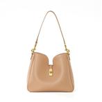 Mira Elegante Leren Schoudertas, Verzenden, Nieuw, Beige, Schoudertasje