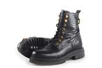 Omoda Veterboots in maat 38 Zwart | 10% extra korting, Verzenden, Zwart, Omoda, Overige typen