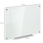 TRUUSK Magnetisch Whiteboard 90x60cm - Inclusief 4 Pennen, 6, Verzenden, Nieuw
