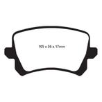 EBC 08-17 Volkswagen Passat CC Yellowstuff Rear Brake Pads -, Auto-onderdelen, Ophalen of Verzenden, Nieuw