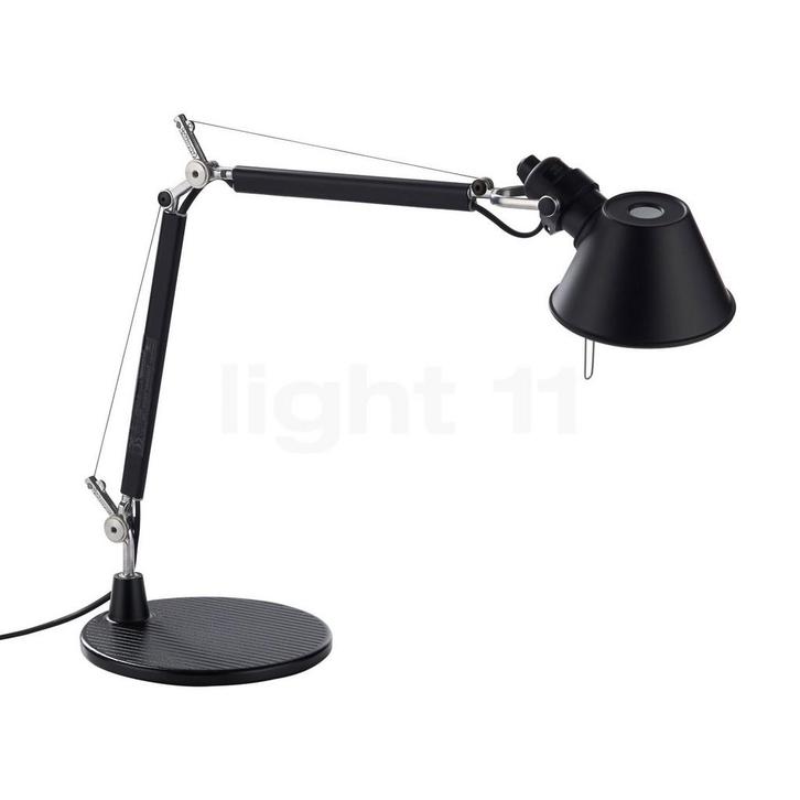 Artemide Tolomeo Micro Tavolo, zwart - met lampvoet, Huis en Inrichting, Lampen | Tafellampen, Nieuw, Verzenden