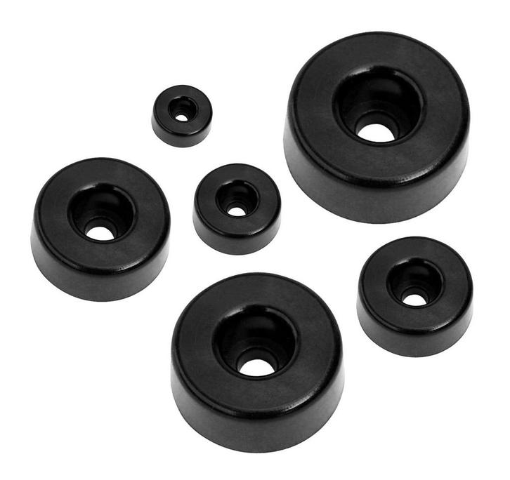 Schroefbare buffer/bumper/afstandhouder (rond, 30 mm, zwart, Doe-het-zelf en Verbouw, Gereedschap | Handgereedschap, Nieuw, Ophalen of Verzenden