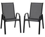 2 Stapelbare Tuinstoelen – Ademend Mesh en Weerbestendig, Tuin en Terras, Tuinstoelen, Verzenden, Nieuw