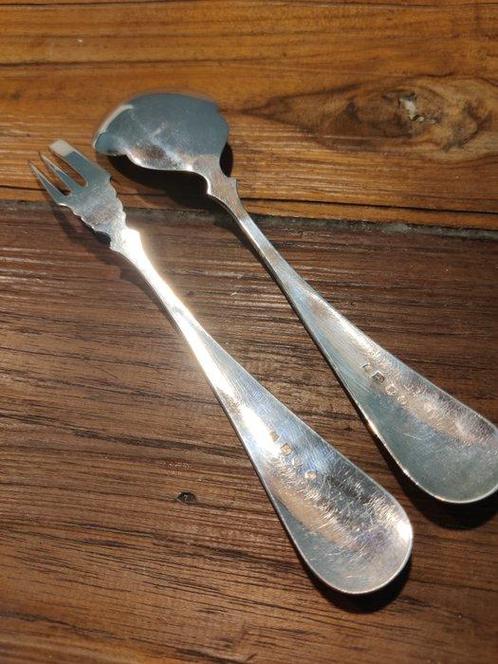 Bestekset (2) - .934 zilver, Antiek en Kunst, Antiek | Goud en Zilver