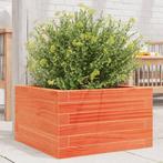 vidaXL Plantenbak 40x40x23 cm massief grenenhout wasbruin, Tuin en Terras, Verzenden, Nieuw, Hout