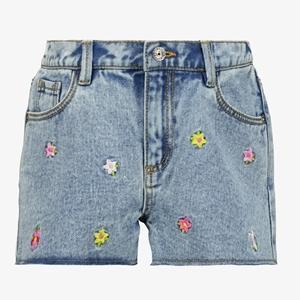 TwoDay meisjes denim short met geborduurde bloemen maat 92, Kleding | Dames, Spijkerbroeken en Jeans, Nieuw, Verzenden