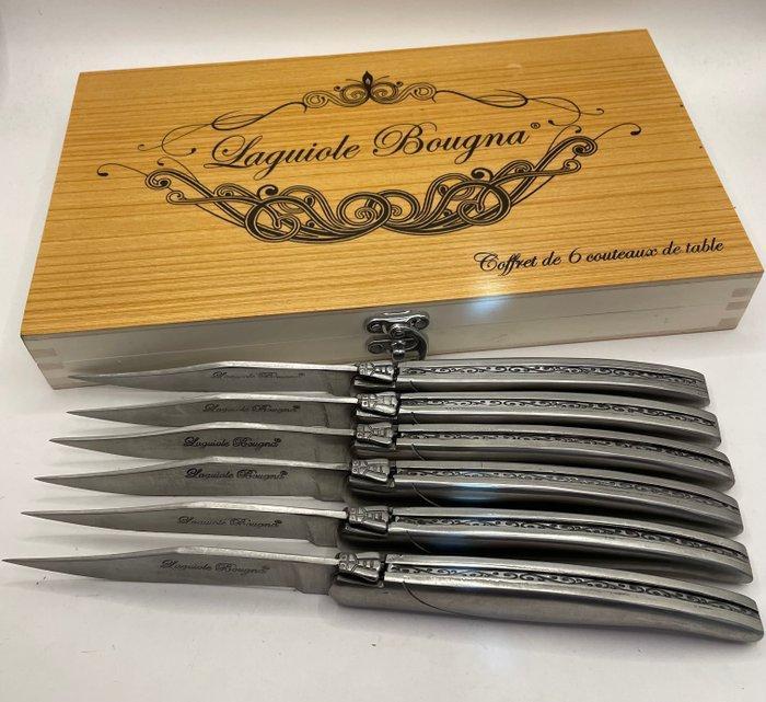 Laguiole - Bougna - Tafelmessenset - Laguiole steakmessen -, Antiek en Kunst, Antiek | Keukenbenodigdheden