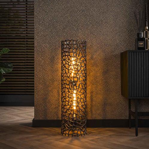 *WOONWINKEL* Vloerlamp Nikkel Cylinder L, Huis en Inrichting, Lampen | Vloerlampen, Nieuw, Verzenden