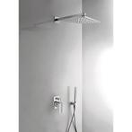 Cuadro Tres Inbouw doucheset met regendouche en handdouche, Doe-het-zelf en Verbouw, Sanitair, Ophalen of Verzenden, Nieuw, Chroom