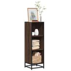 vidaXL Boekenkast 33,5x33x107,5 cm bewerkt hout bruin, Huis en Inrichting, Kasten | Boekenkasten, Verzenden, Nieuw, Overige houtsoorten