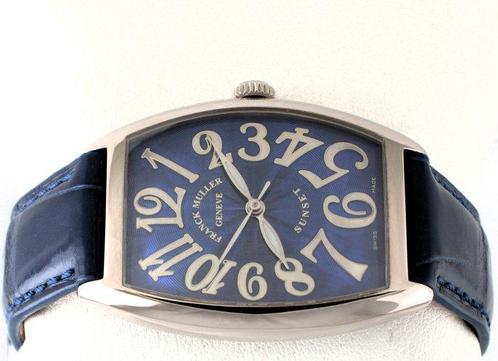 Franck Muller - Cintrée Curvex - SUNSET - 18 Carat White, Sieraden, Tassen en Uiterlijk, Horloges | Heren