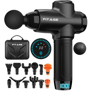 Massage Gun - 12 Opzetstukken - 30 Standen - Massagegun - beschikbaar voor biedingen