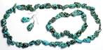 Turquoise ketting, armband, oorbellen - geen reserveprijs -, Verzamelen, Mineralen en Fossielen