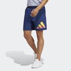 -40% Adidas  Adidas Ti 3bar short ic5498  maat S, Kleding | Heren, Broeken en Pantalons, Verzenden, Nieuw, Blauw