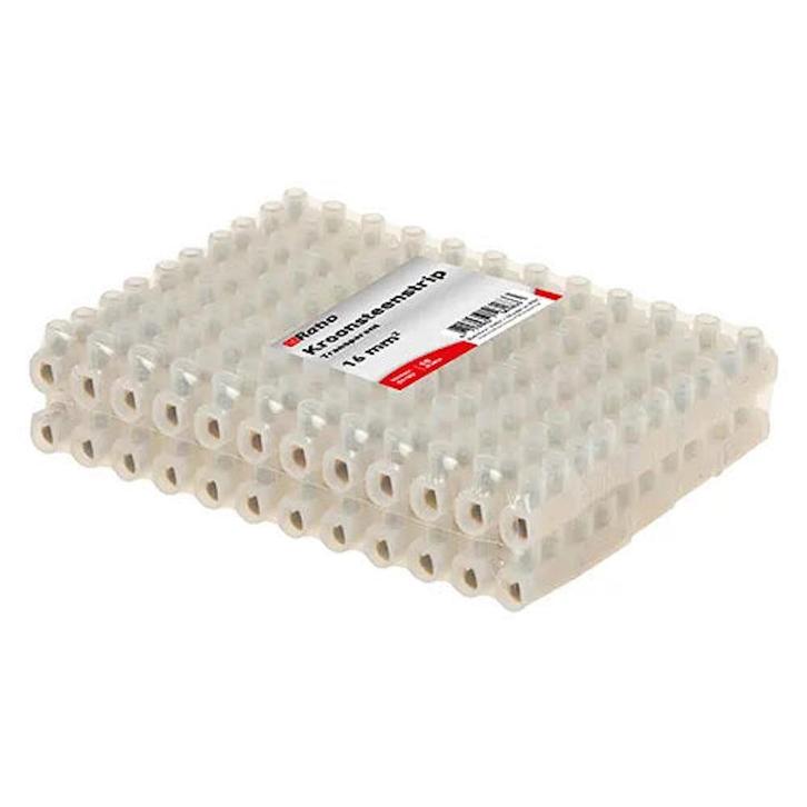 Ratio kroonsteen strip 6mm² - 10 stuks, Doe-het-zelf en Verbouw, Elektra en Kabels, Ophalen of Verzenden