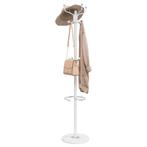 vidaXL Kapstok met parapluhouder 180 cm gepoedercoat ijzer, Huis en Inrichting, Woonaccessoires | Kapstokken, Verzenden, Nieuw