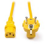 C13 kabel | ProCable | 1.8 meter (Haaks, Geel), Computers en Software, Pc- en Netwerkkabels, Verzenden, Nieuw