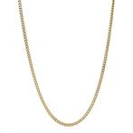 Gouden lengtecollier gourmet 52 cm 14 karaat, Verzenden, Zo goed als nieuw, Goud, Goud