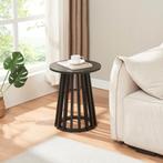 Bijzettafel Buzzard rond Ø40x48 cm zwart [en.casa], Verzenden, Nieuw