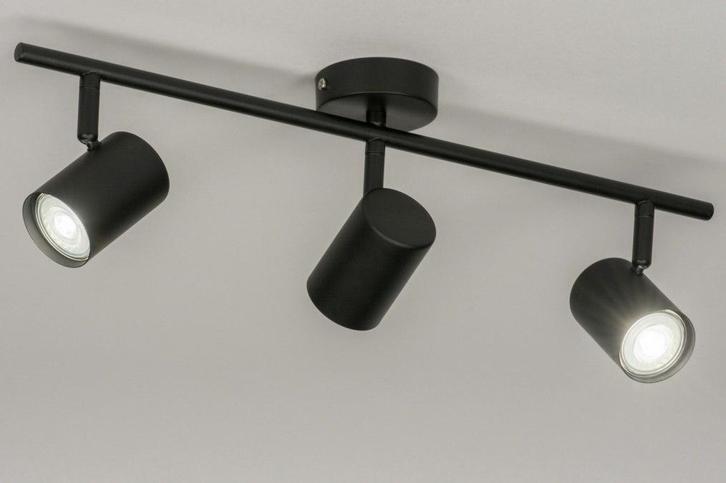 Rietveld Spots - Zwart - Metaal, Huis en Inrichting, Lampen | Hanglampen, Verzenden