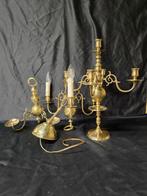 Kroonluchter (3) - Messing - Gotische kandelaars en, Antiek en Kunst