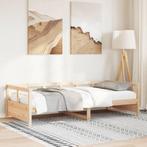 vidaXL Slaapbank 90x200 cm massief grenenhout naturel, Huis en Inrichting, 90 cm, Eenpersoons, Bruin, Verzenden