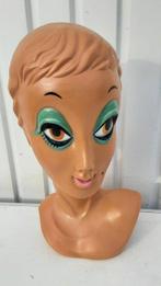 Twiggy mannequin head - Reclamebord - kunststof