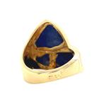 Gouden vintage ring met lapis lazuli 18 kt, Sieraden, Tassen en Uiterlijk, Ophalen of Verzenden, Nieuw