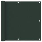 vidaXL Balkonscherm 90x400 cm oxford stof donkergroen, Verzenden, Nieuw