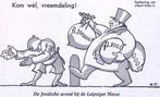 Spotprent over de Leipziger Messe in 1933 (lijst optie), Antiek en Kunst, Kunst | Litho's en Zeefdrukken, Verzenden
