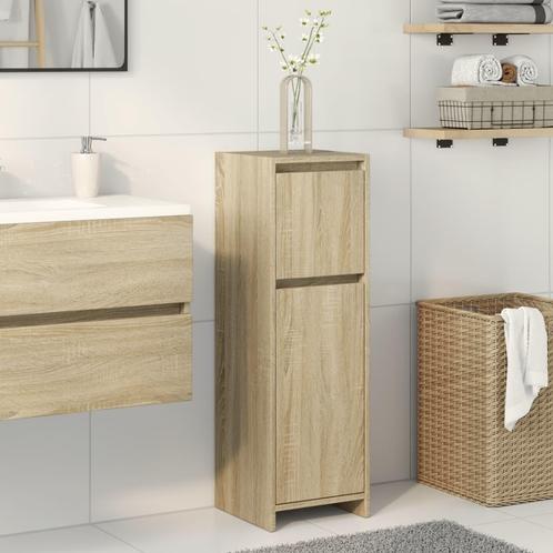 vidaXL Badkamerkast 30x30x95 cm spaanplaat sonoma, Huis en Inrichting, Badkamer | Badkamermeubels, Nieuw, Minder dan 100 cm, Verzenden