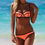 Beugel bikini Neopreen triangle M L XL *ZOMER 2024* ORANJE, Verzenden, Nieuw