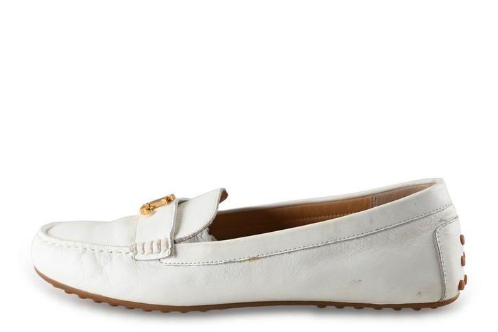Lauren Ralph Lauren Instappers in maat 42 Wit | 10% korting, Kleding | Dames, Schoenen, Wit, Zo goed als nieuw, Instappers, Verzenden