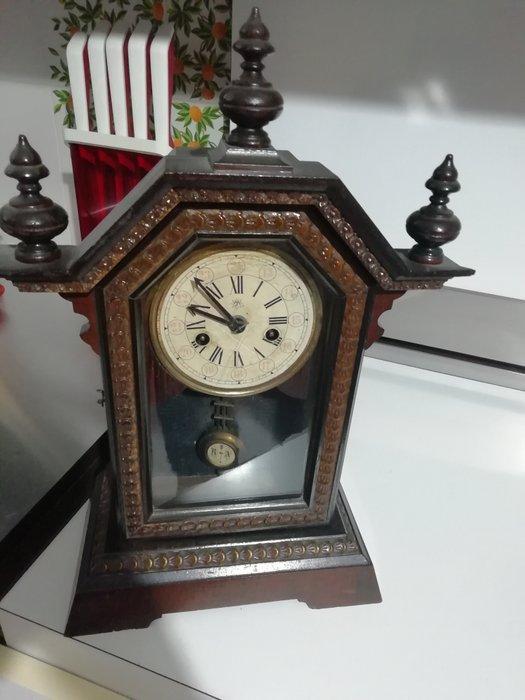 Pendule - Antiek Hout - 1910-1920, Antiek en Kunst, Antiek | Klokken