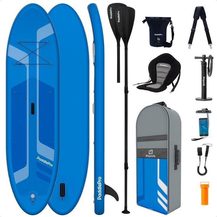2dekans | LifeGoods SUP Board - Luxe Set - met Zitje -, Sport en Fitness, Fitnessmaterialen, Zo goed als nieuw, Ophalen of Verzenden