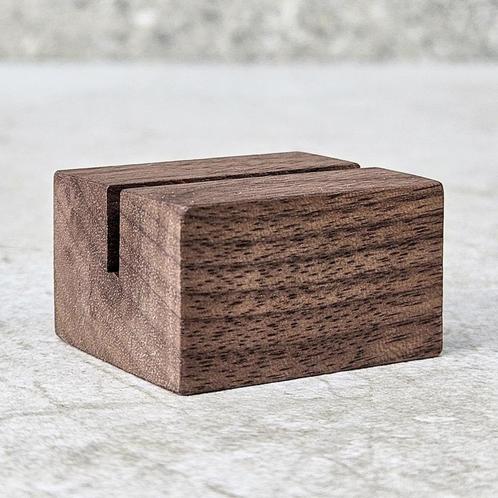HOCHO Walnotenhouten Mini Kaartenhouder 34 mm – Luxe en F., Huis en Inrichting, Keuken | Keukenbenodigdheden, Nieuw, Ophalen of Verzenden