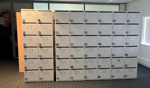 6-deurs VEPA postvakken locker wit - met codesloten en evt m, Huis en Inrichting, Kasten | Lockerkasten, Gebruikt, Ophalen