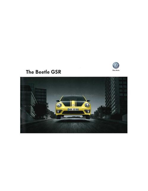 2013 VOLKSWAGEN BEETLE GSR BROCHURE DUITS, Boeken, Auto's | Folders en Tijdschriften, Volkswagen