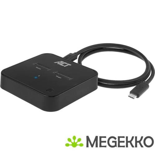 ACT M.2 NVMe/PCIe dual SSD docking clone station, USB-C 3.2, Computers en Software, Harde schijven, Nieuw, Verzenden