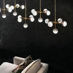 II Fanale Molecola 5-lichts hanglamp natuurlijk messing glas, Huis en Inrichting, Lampen | Hanglampen, Design, Zo goed als nieuw