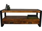 TV-Meubel Havana - 100x45x60 - Naturel/zwart -, Huis en Inrichting, Verzenden, Nieuw