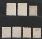 Suriname 1900 - Betere complete sets - NVPH 34/36, 37/40, Postzegels en Munten, Postzegels | Nederland, Gestempeld