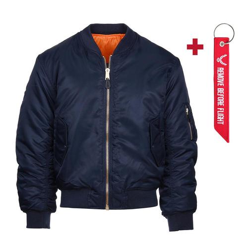 Fostex Bomberjack Blauw Incl Gratis Sleutelhanger, Kleding | Heren, Jassen | Winter